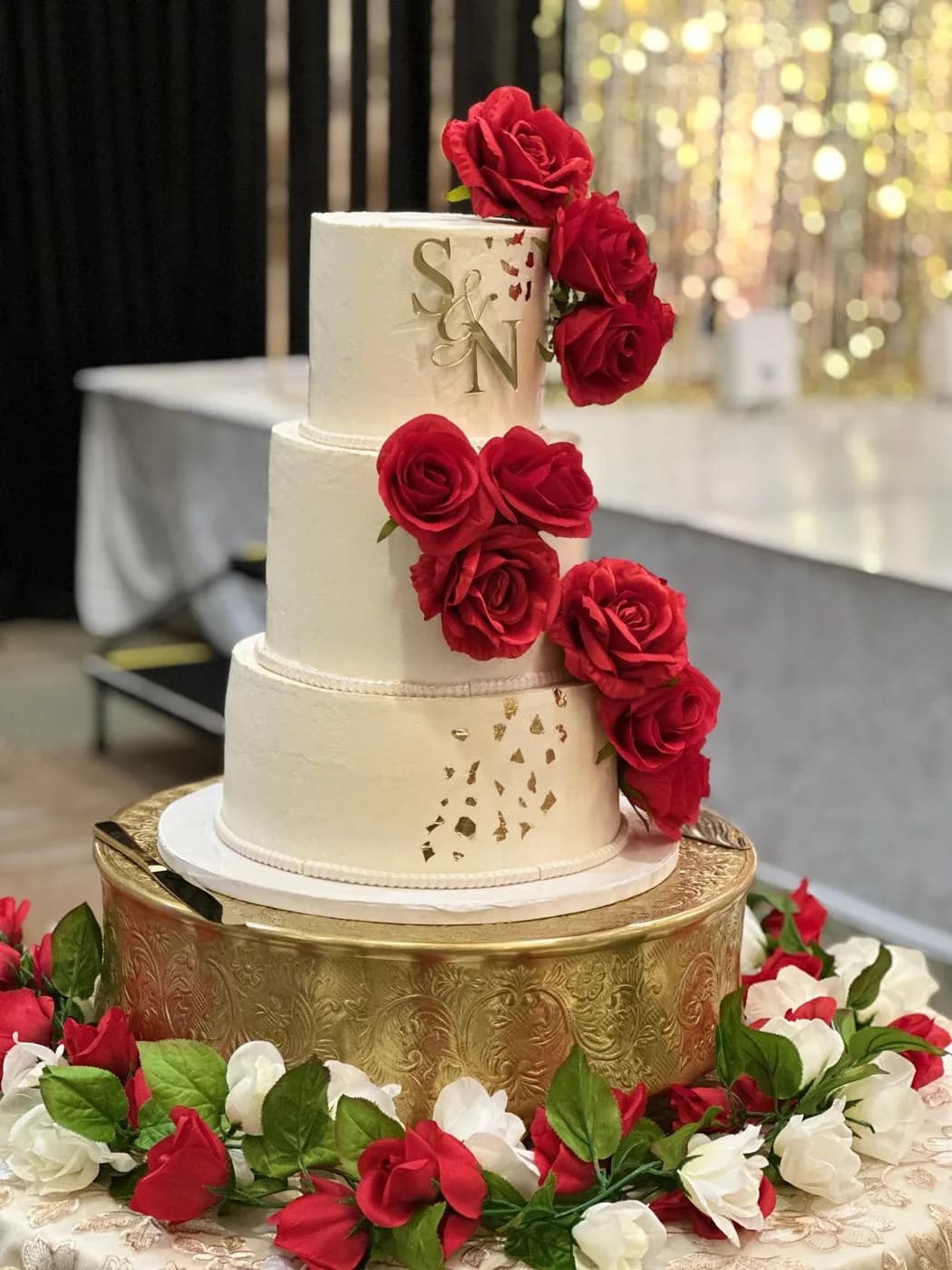 Three Tiers and Red Roses